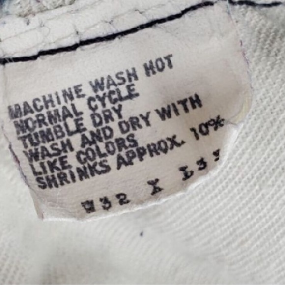 Levis 501 Jeans Men 32x33 (29x29.5) Med Blue Hi Rise True Vtg 520 USA 03/84 - Picture 3 of 16